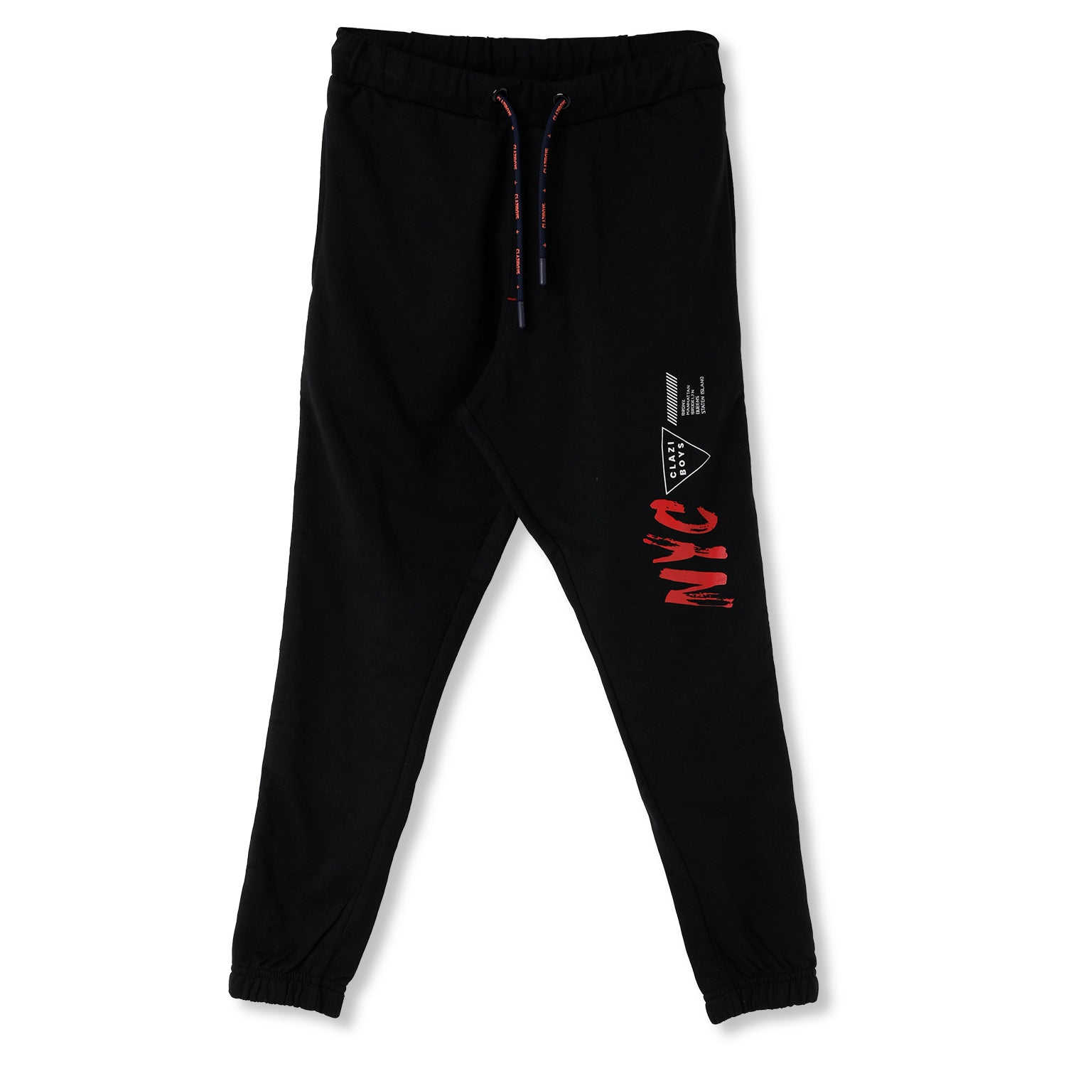 Claziboys Cotton Joggers for boys Clz aw jg 12 Black