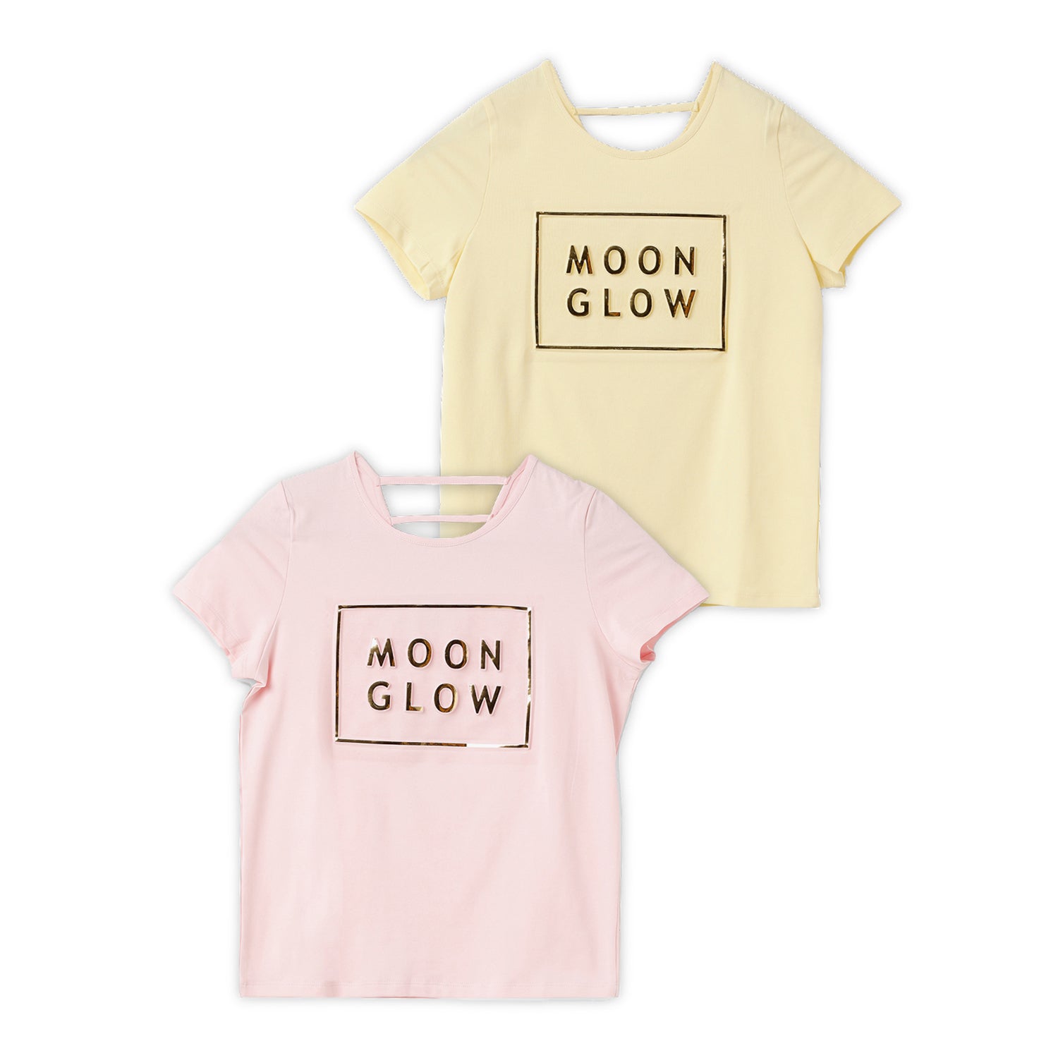 Blissberry Cotton Round Neck Tees for Girls Pack of 2 Pcs Bbk-aw22-t15/16 Cbo Yellow/red/sky Blue