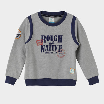 Kiddokio Cotton Sweatshirt for boys Kdk-aw-sw-08 Grey