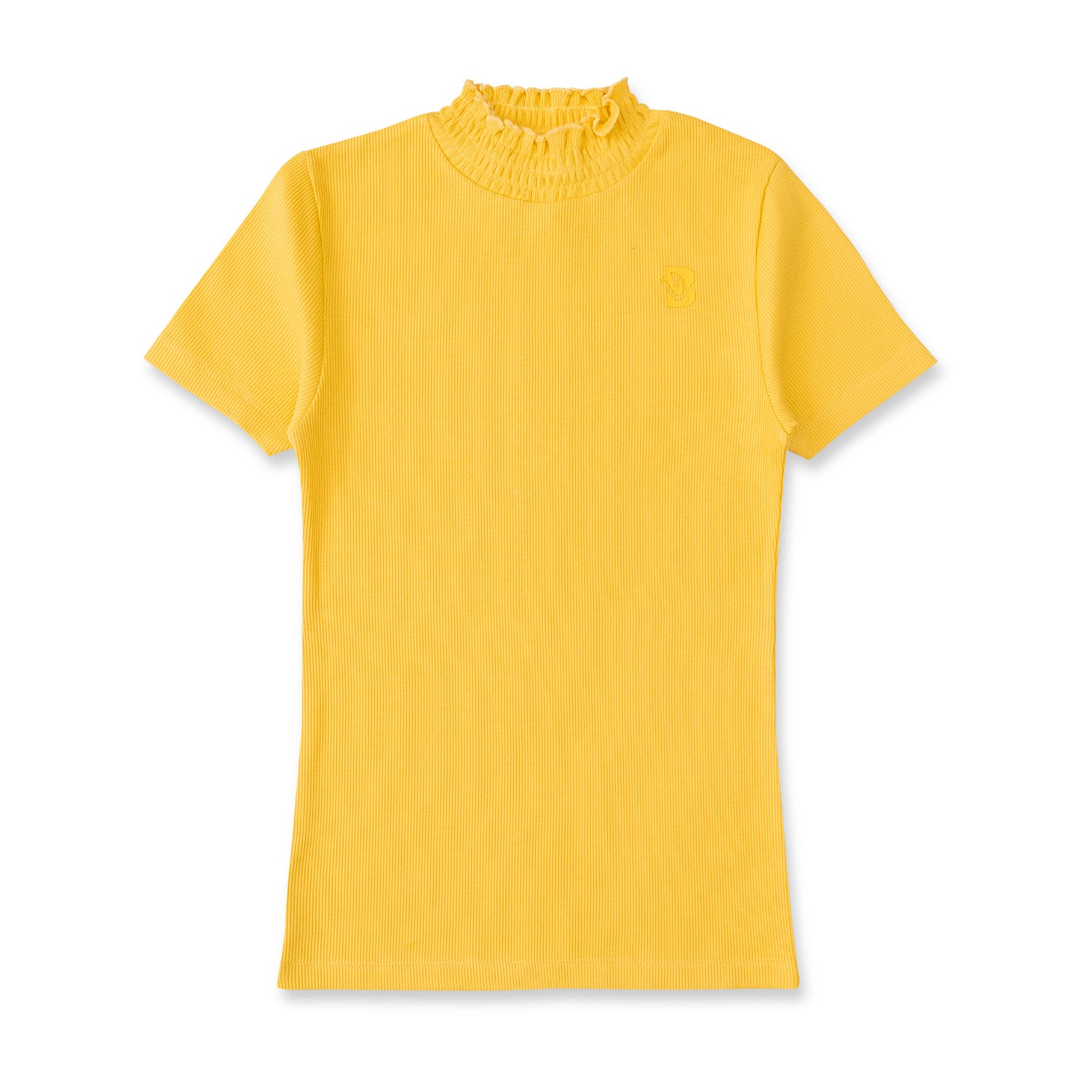 Blissberry Casual Solid Fashion Tops For Girls-BBK-2X2-T-03 Yellow