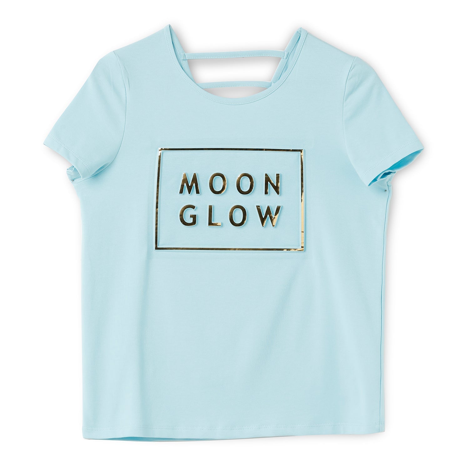 Blissberry Cotton Round Neck Tees for Girls Bbk-aw-t15 Blue