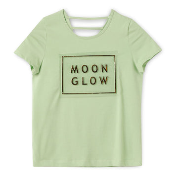 Blissberry Cotton Round Neck Tees for Girls Bbk-aw-t15 Green