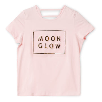 Blissberry Cotton Round Neck Tees for Girls Bbk-aw-t15 Pink