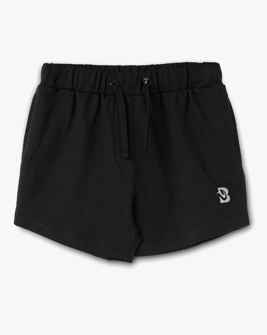 Blissberry Cotton Trendy Shorts for Girls Bbk-aw-b22 Black/red