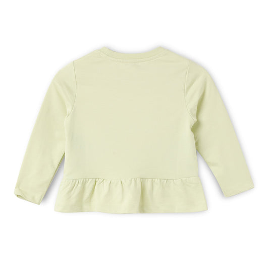 Blissberry Cotton Round Neck Tees for Girls Bbk-aw-s13 Green