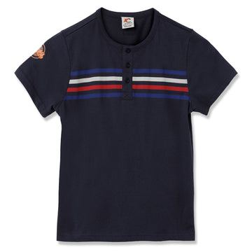 Claziboys Cotton Round Neck T Shirt for boys Clz-aw-t-03 Navy