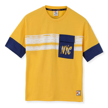 Claziboys Cotton Round Neck T Shirt for boys Clz-aw-t-04 Yellow