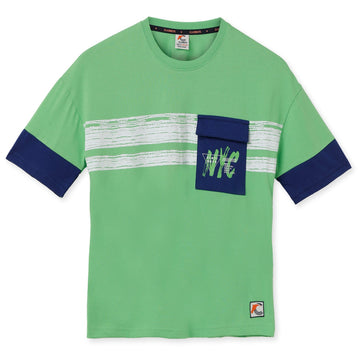 Claziboys Cotton Round Neck T Shirt for boys Clz-aw-t-04 Green