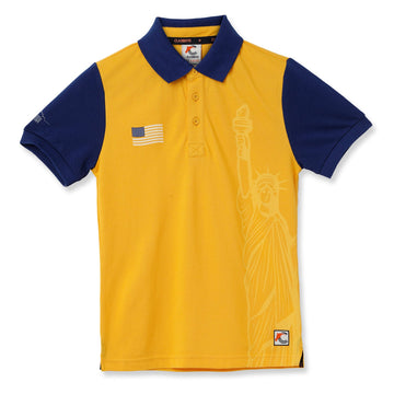 Claziboys Cotton Polo T Shirt for boys Clz-aw-p-07 Yellow