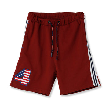 Claziboys Cotton Shorts for boys Clz-aw-sh-09 Red