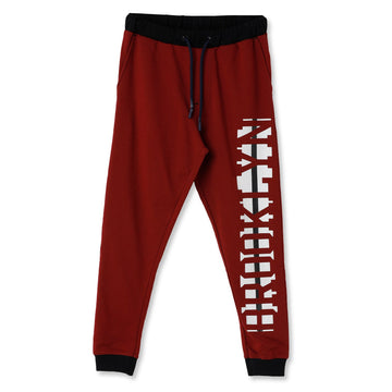 Claziboys Cotton Joggers for boys Clz-aw-jg-10 Red