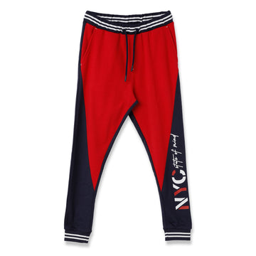 Claziboys Cotton Joggers for boys Clz-aw-jg-13 Navy/red