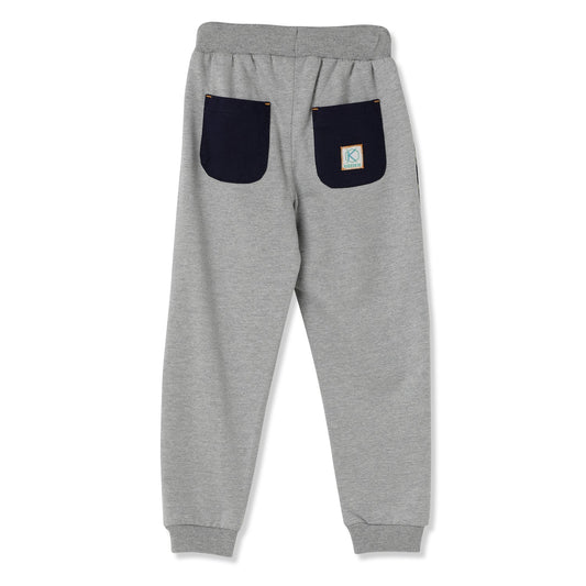 Kiddokio Cotton Joggers for boys Kdk-aw-tr-10 Grey