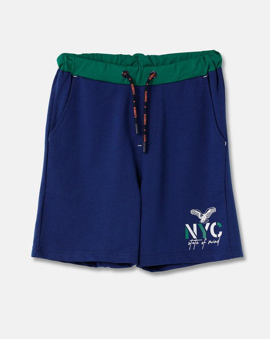 Claziboys Cotton Shorts for boys Pack of 2 Pcs Clz-aw-sh-08/09 Cbo Navy/green