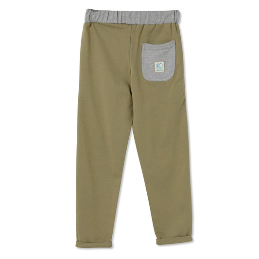 Kiddokio Cotton Joggers for boys Kdk-aw-tr-09 Green